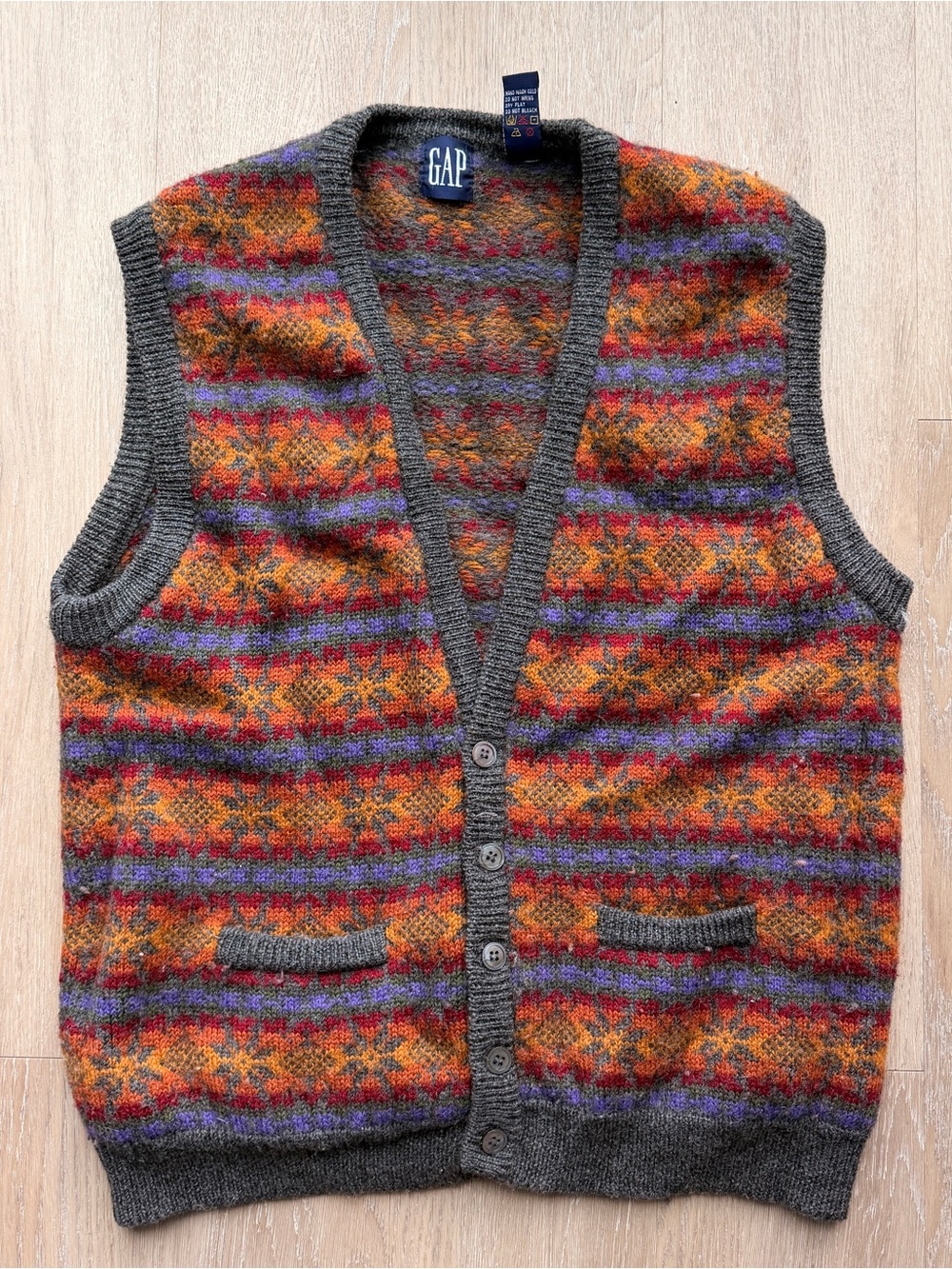 Vintage 90s Gap wool sweater vest